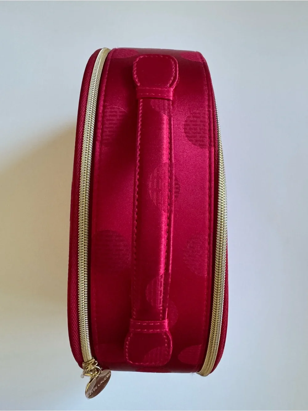 Women's Pink Polka Dot Neoprene Cosmetic Pouch